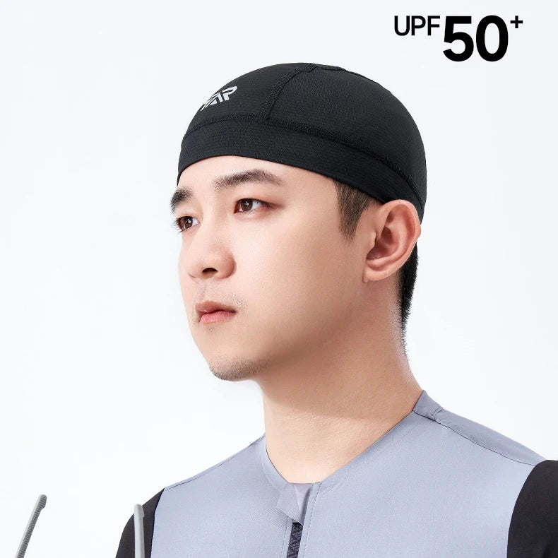 1/2Pcs Quick Dry Cycling Cap Summer Sun Protection Sweat Absorbing Road Bike Helmet Liner Hat Set Breathable Outdoor Riding Gear