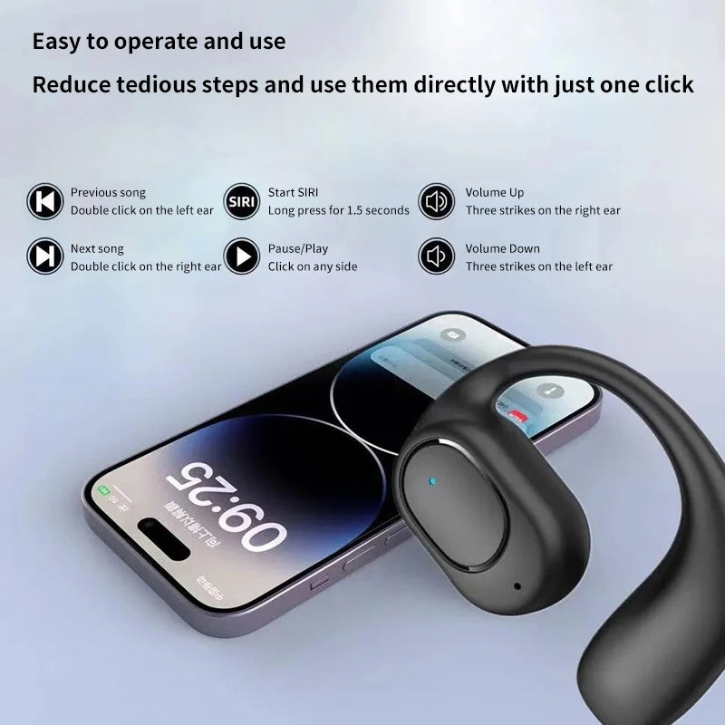 Wireless Bluetooth Headphones With Digital Display With Microphone Handsfree Noise Canceling Earphones For Driving Audifonos﻿
