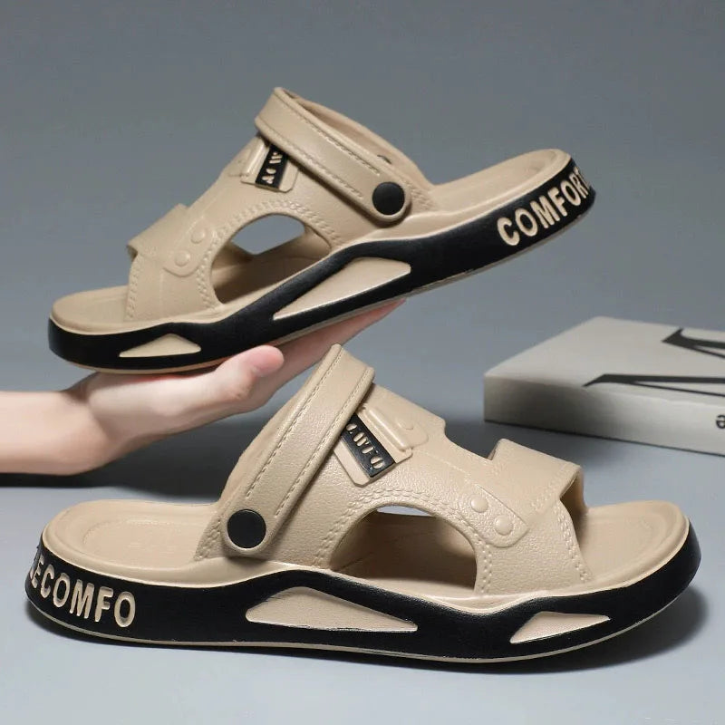 Kidmi Mens Shoes Breathable EVA Beach Sandals Fashion Summer Outdoor Sandals For Youth Dual-purpose Casual Comfortable Slippers