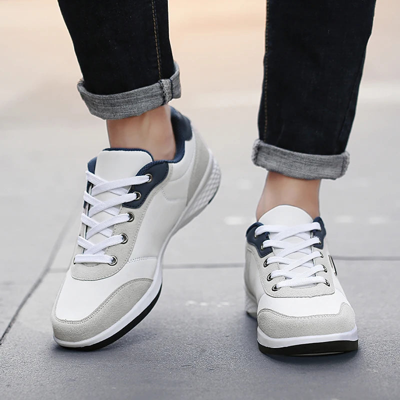 Pu Leather Men Shoes Sneakers Trend Casual Skateboarding Shoes Male Sneakers Non-slip Footwear Men Vulcanized Shoes Men Sneaker