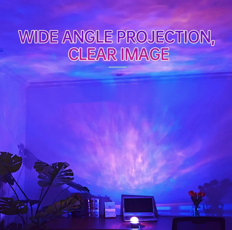 Proyector LED Cielo Estrellado con Aurora Boreal y Control Remoto