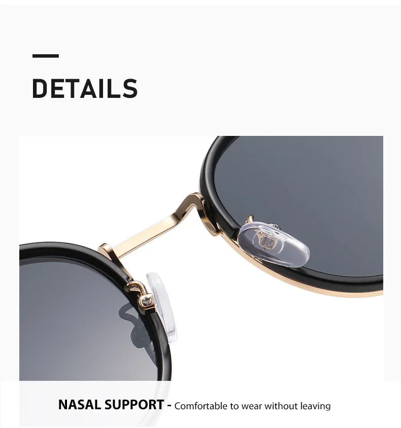 Round Retro Sunglasses Men UV400 Sunnies Women Brand Designer Sun Glasses Alloy Punk Outdoor Eyewear