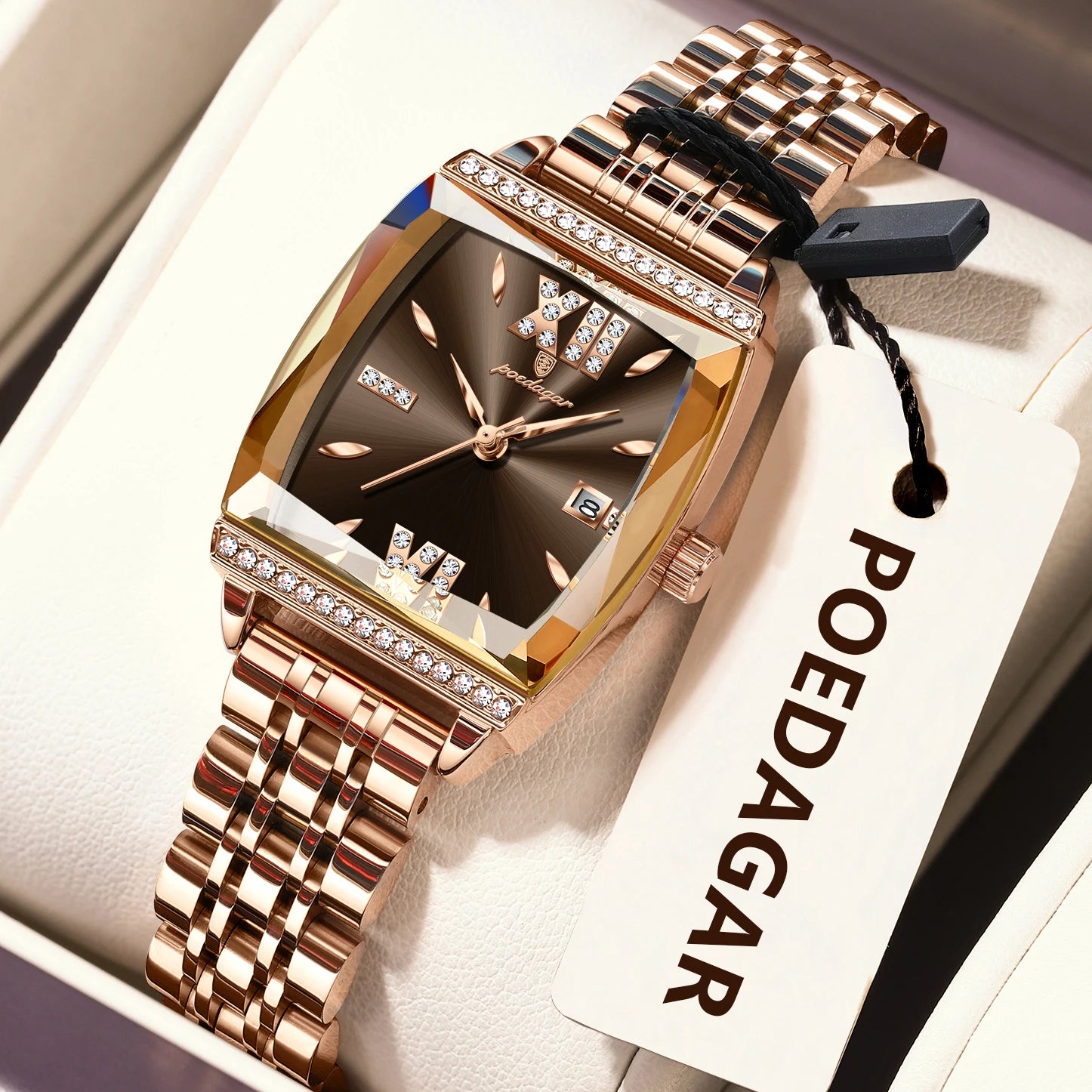 POEDAGAR Fashion Watch For Woman High Quality Waterproof Date Elegant Ladies Watch Stainless Steel Original Women Quartz Watches