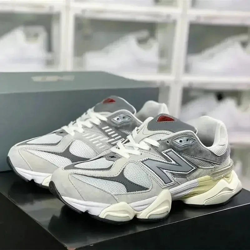 N9060 Reflective Sports Shoes for Men/Women Lightweight Shockproof Running Sneakers Unisex Low-Top Outdoor Athletic Shoes 36-45