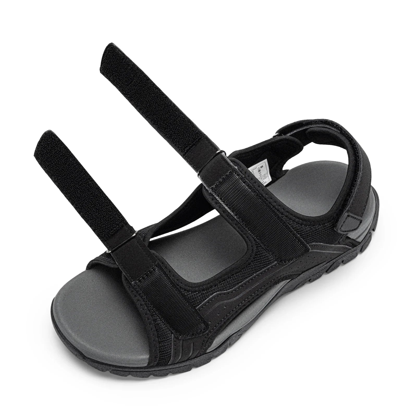 FitVille Mens Sandal Wide Toe Box Walking Athletic Sandals For Men With Arch Support Cushion Slip-Resistant Beach Sandals