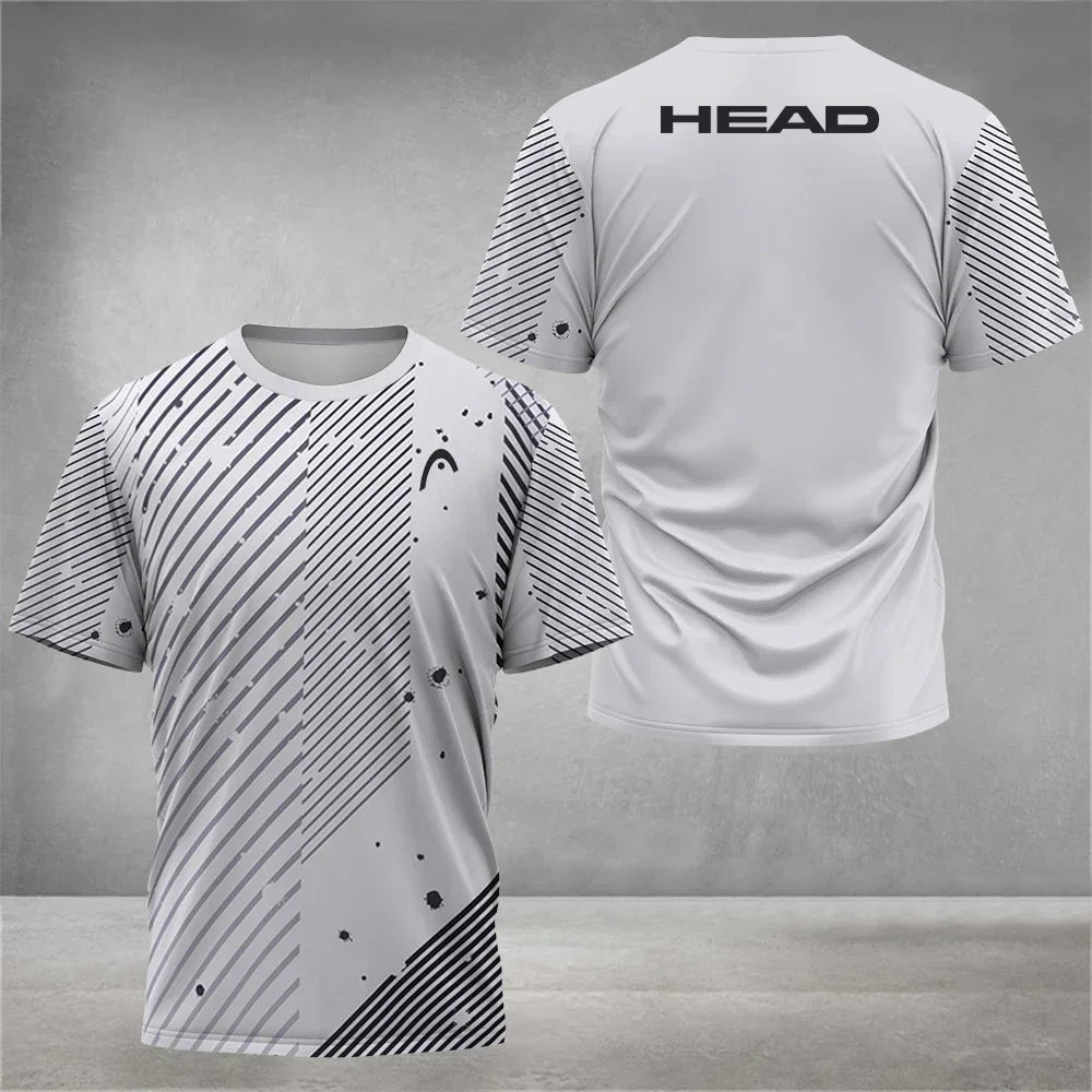 2026 Top Breathable Mens T Shirt Outdoor Badminton Table Tennis Jersey O Neck Short Sleeve Loose Top New Mountaineering Clothing