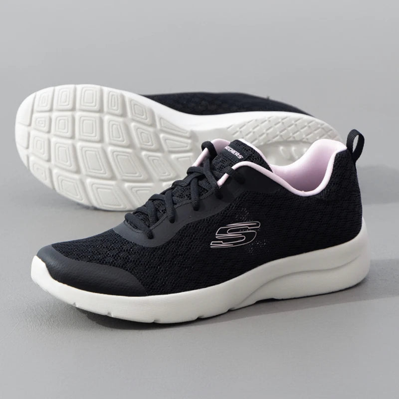 Skechers Women's Running Shoes, Sports Shoes, Walking Shoes, Breathable Soft-Soled Mesh Mom Shoes, Casual Shoes 149542-Bkpk