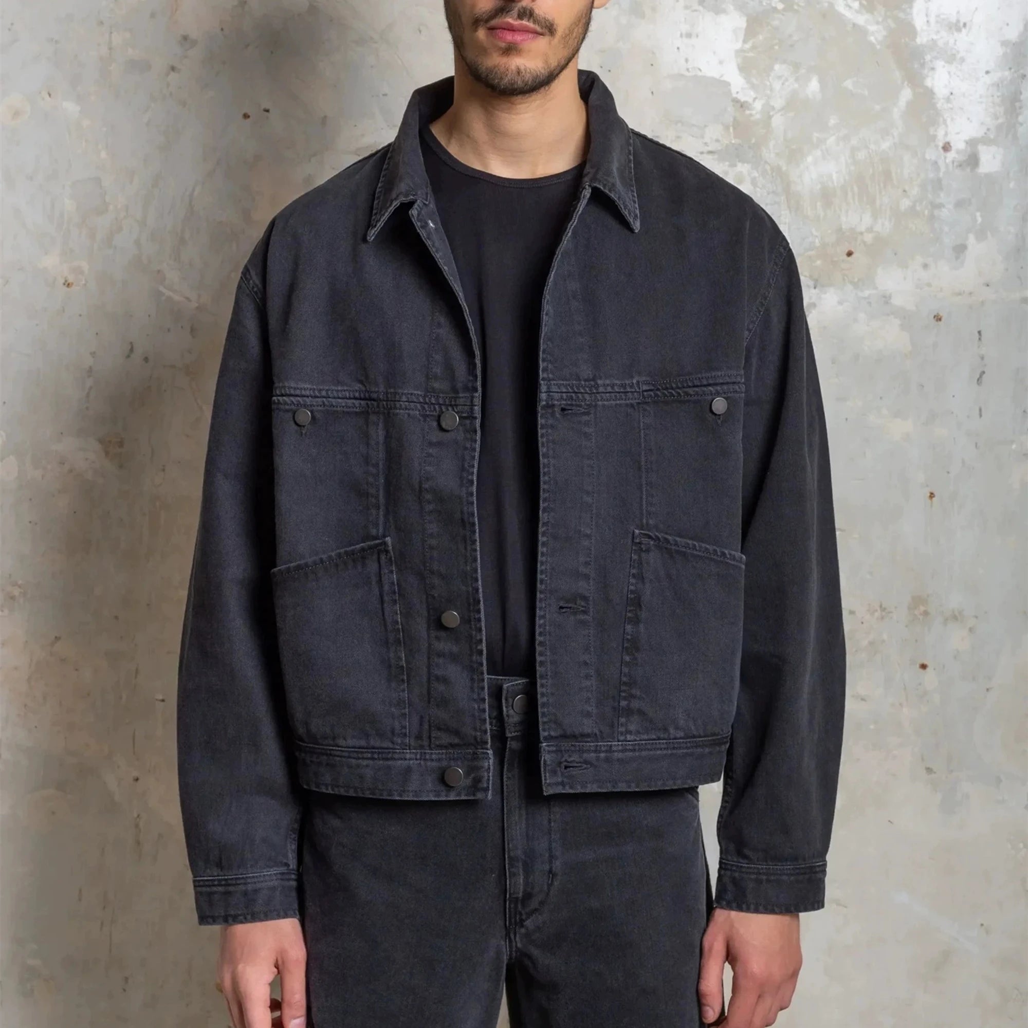 Yao Fashion Luxury Brand High Quality 1:1 Coat Casual Streetwear Vintage Cleanfit All-match Unisex Denim Denim Jacket For Men