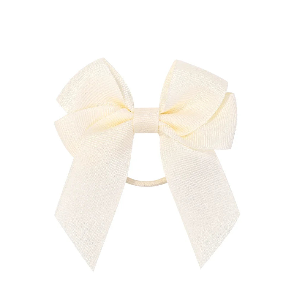 3.15inches Solid Color Hair Ribbon Hair Band for Girls Toddler Cheer Up Bows Head Rope Kids Headwear Ponytail Hair Accessories - EXPRESS STORE