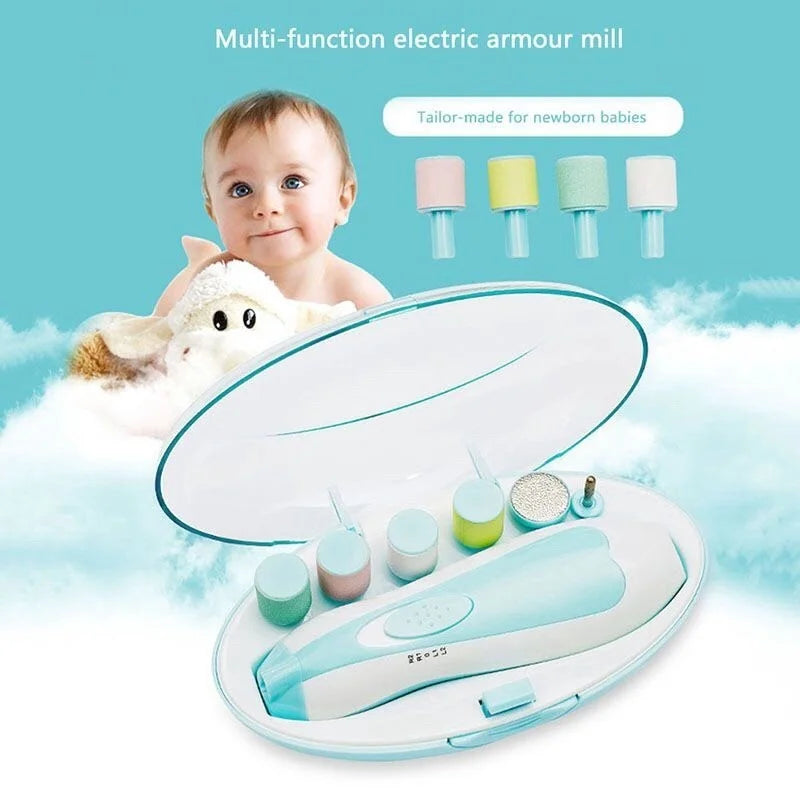 Baby Electric Nail Trimmer – Safe Multifunctional Fingernail Cutter & Infant Manicure Set