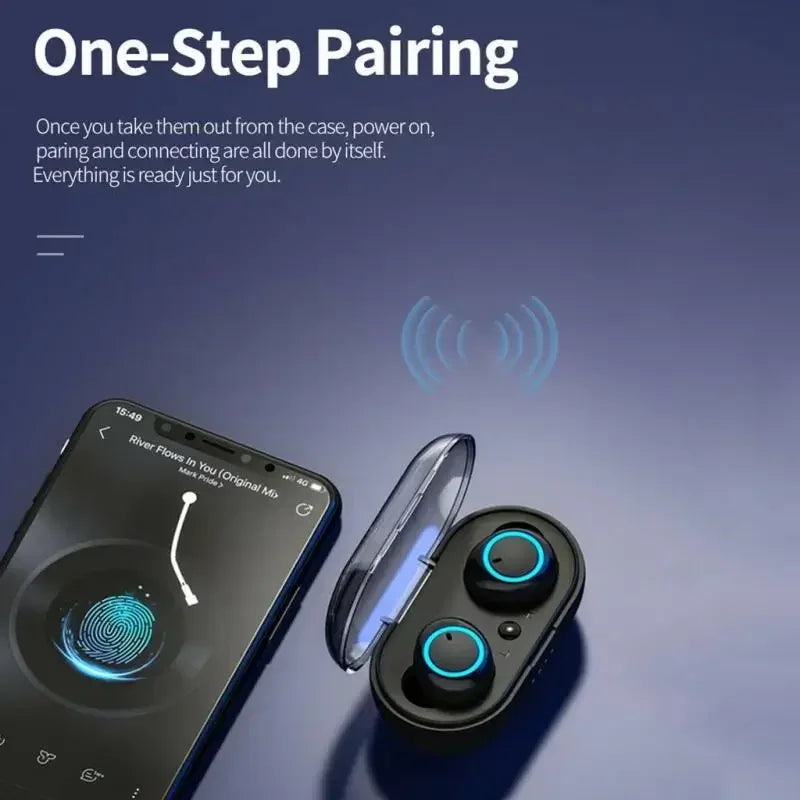 New style TWS Y30 Bluetooth Sports Headphones Y30Wireless Bluetooth 5.0 touch sports noise-cancelling headphones with microphone
