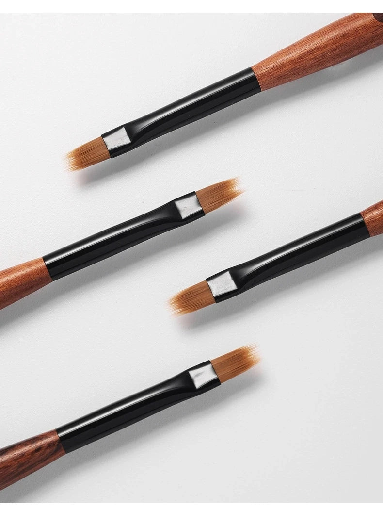 Gradient Nail Art Brush Acrylic Nail Ombre Pen DIY UV Gel Brushes Painting Drawing Flowers Nails Brush Manicure Tools for Salon