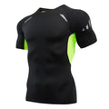 Men's Running Compression Shirts Short Sleeve Sport Gym Tees Fitness Quick Dry Sweatshirt Jogging Tracksuit Athletic Shirt Tops