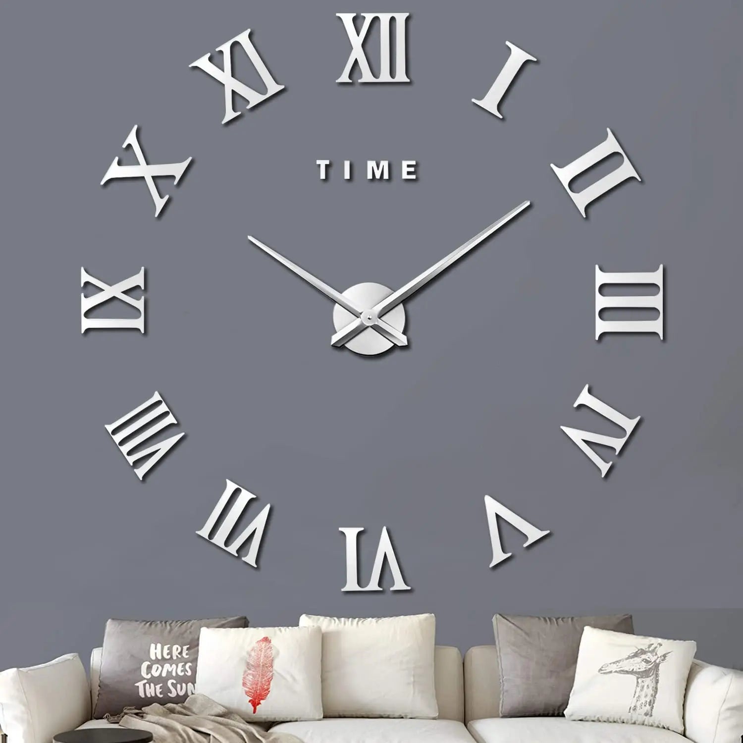 New Modern Design Large Wall Clock 3D DIY Quartz Clocks Fashion Watches Acrylic Mirror Stickers Living Room Home Decor Horloge