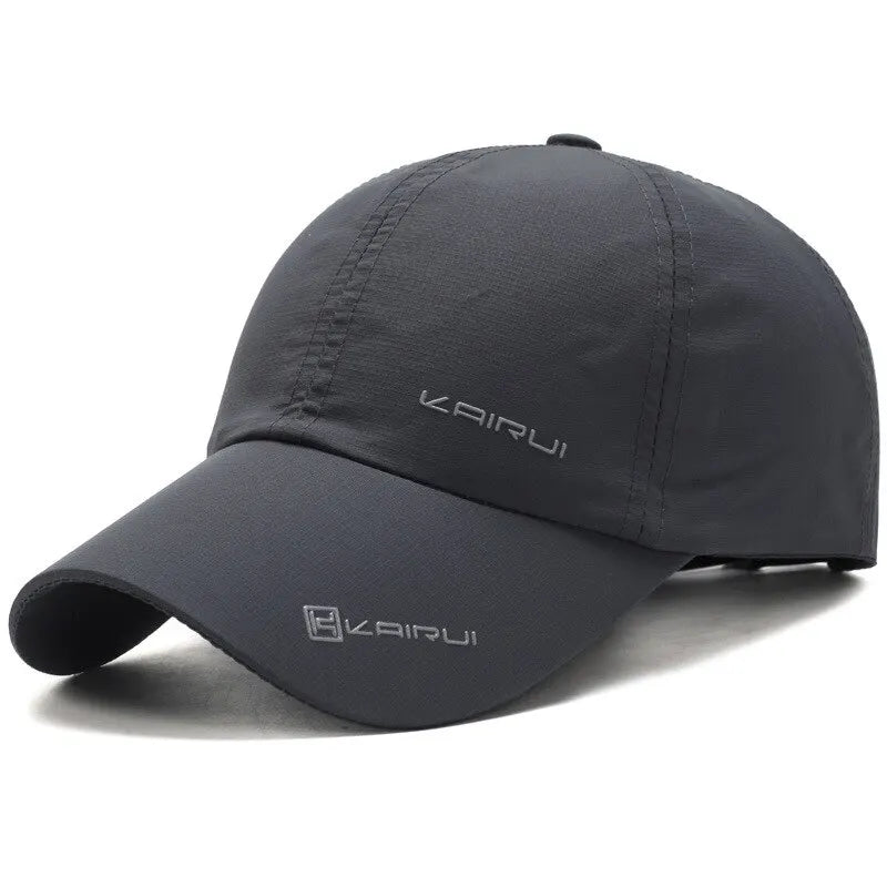 New Men Hat Four Seasons Quick-Dry Baseball Cap Women Outdoor Sports Sun Hat Print Letter Cap