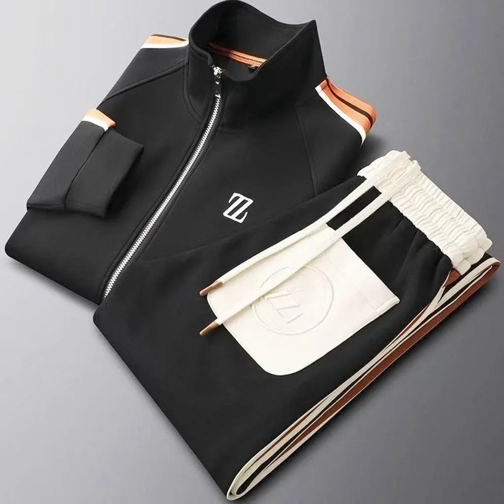 2025 men tracksuit Sportswear Suit Men's Jacket Trendy ins Embroidered Fashion Men's Jacket Trousers Two-Piece Set men clothing