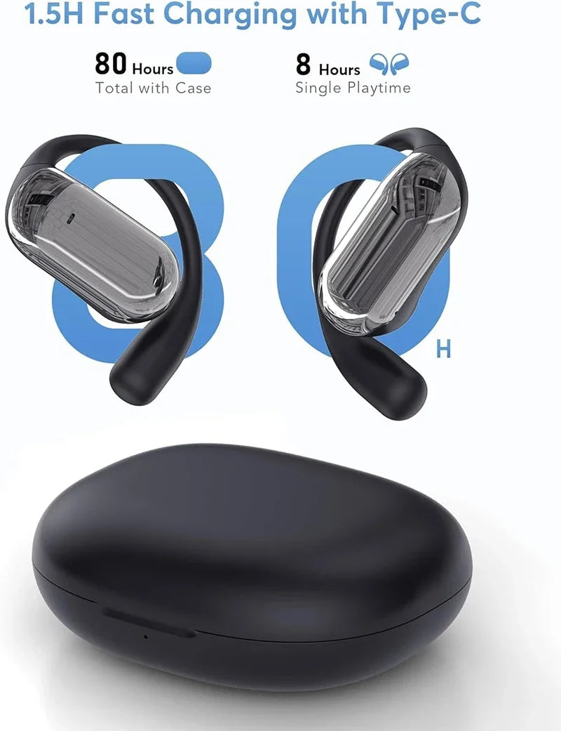 UYUXIO Real Time AI Language Translation Earbuds OWS Translator Headphone with 144 Languages Earphone Ear Buds for Business