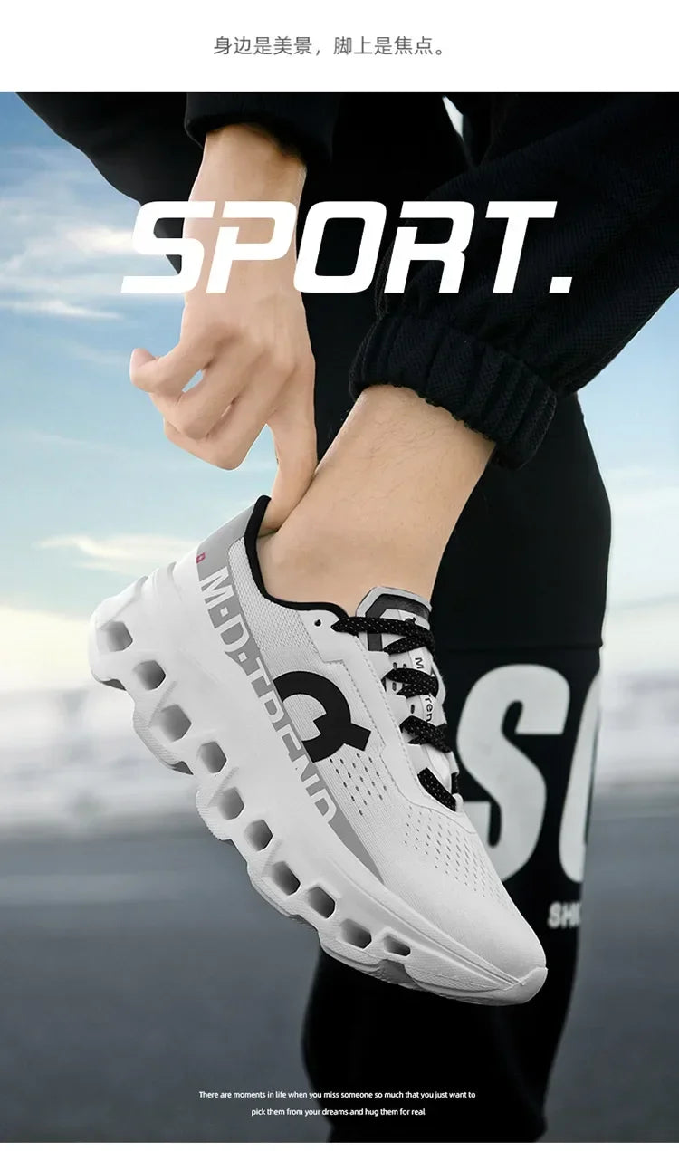 Men Sports Shoes Luxury Casual Sneakers Mesh Running Shoes Summer Lightweight Platform Fashion Basketball Walking Shoes for Men