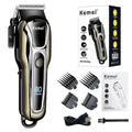 Kemei KM-PG1990A USB Rechargeable Electric Hair Clipper Professional Cordless Men Hair Trimmer Men's Hair Cutting Machine