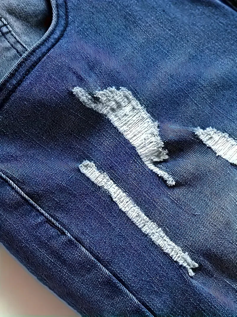 Jeans Distressed para Hombre – Denim Stretch Estilo Urbano