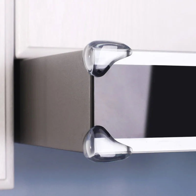 Silicone Table Corner Edge Guards – 2pcs Transparent Safety Protectors for Baby & Kids