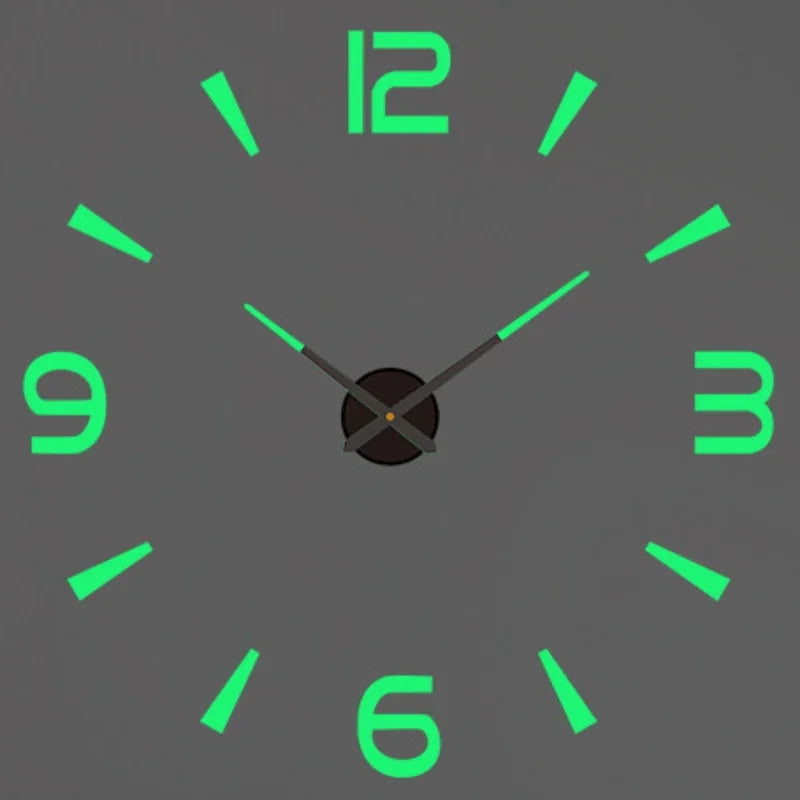 New Modern Design Large Wall Clock 3D DIY Quartz Clocks Fashion Watches Acrylic Mirror Stickers Living Room Home Decor Horloge