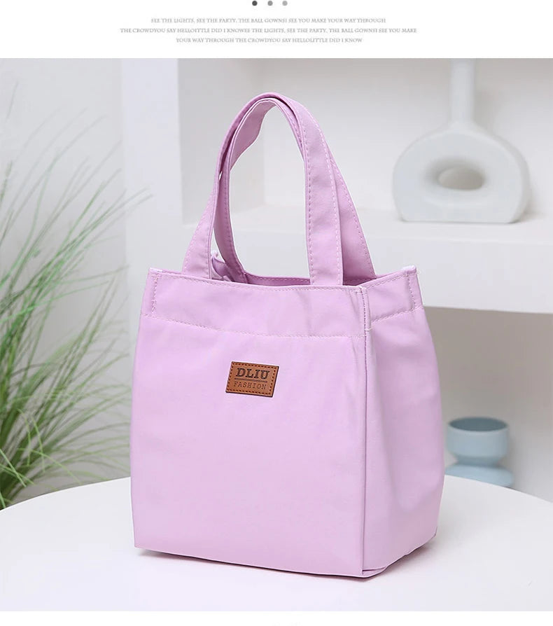 Large Capacity Insulated Lunch Bag – Aluminum Foil Thermal Tote