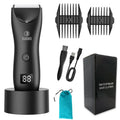 Intimate Pubic Hair Removal for Men Electric Groin Trimmer Male Shaver for Sensitive Areas Waterproof Safety Razor Body Hair