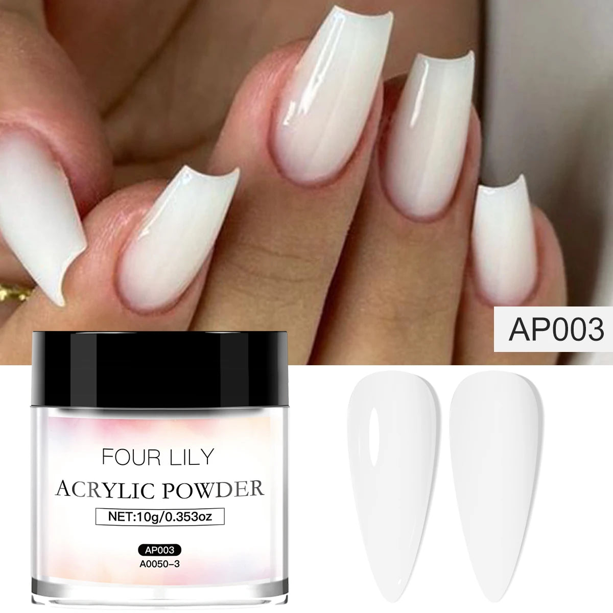 10g Acrylic Nail Powder Nude Pink White Transparent Nail Supplies No Need Lamp Cure Professional Powder for Nails Extension