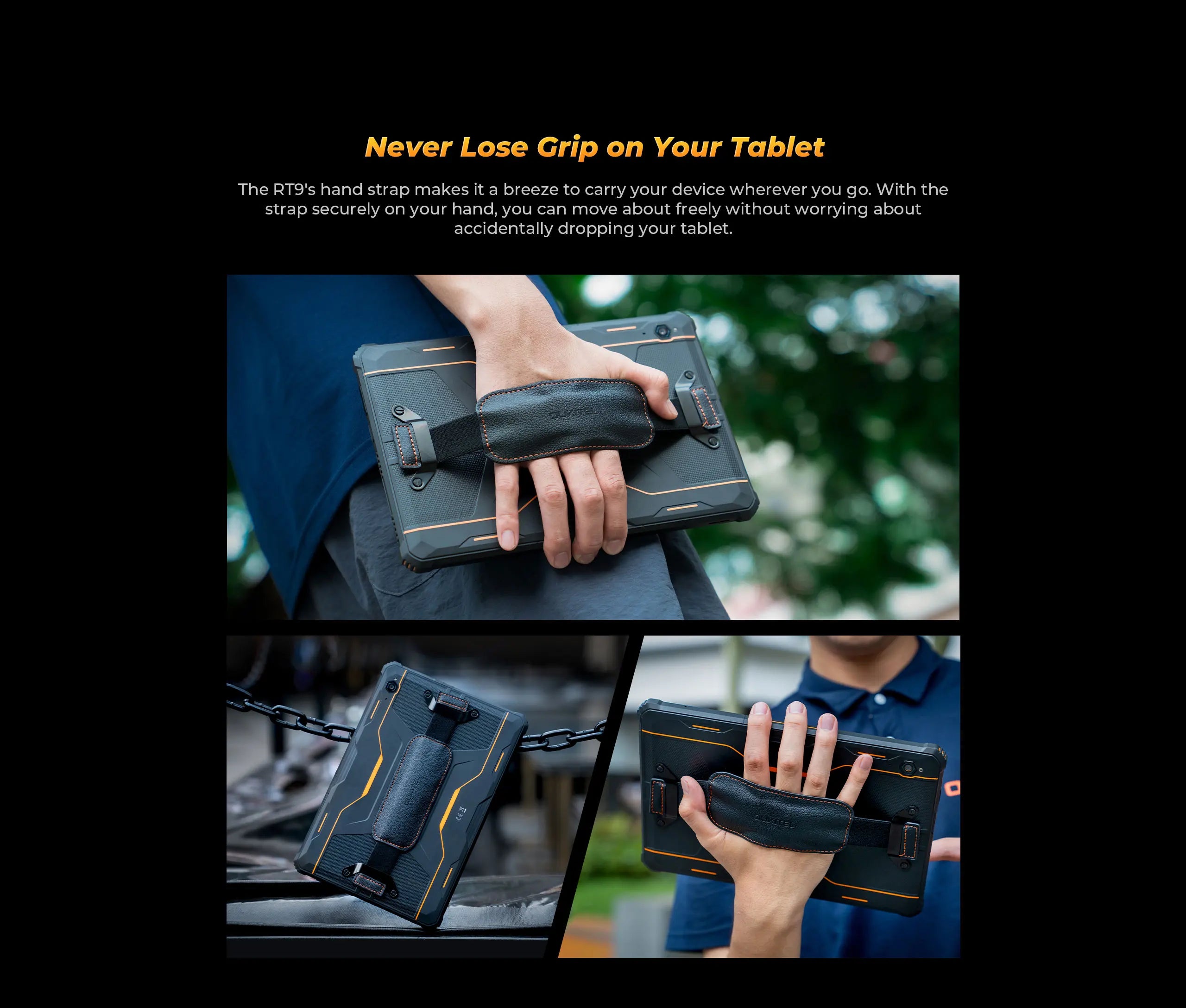 Oukitel RT9 4G Rugged Tablet 10.1" HD Display 24GB RAM 256GB Waterproof Tablet 11000mAh Battery Android 14.0 Tablet PC