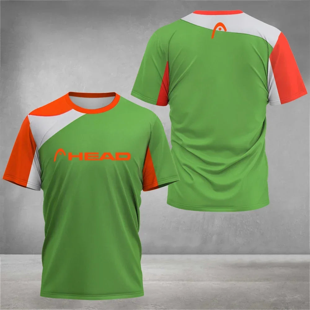 2026 Top Breathable Mens T Shirt Outdoor Badminton Table Tennis Jersey O Neck Short Sleeve Loose Top New Mountaineering Clothing