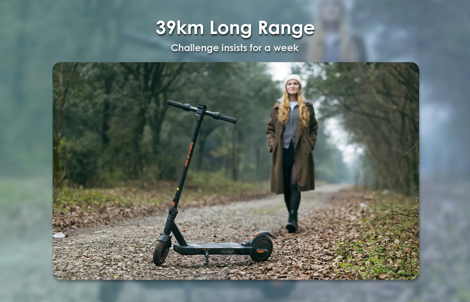 KuKirin S1 Max Adult Electric Scooter 350W Motor All-Terrain Escooter 36V10.4AH Battery 8 Inch Tire Foldable E-Scoote