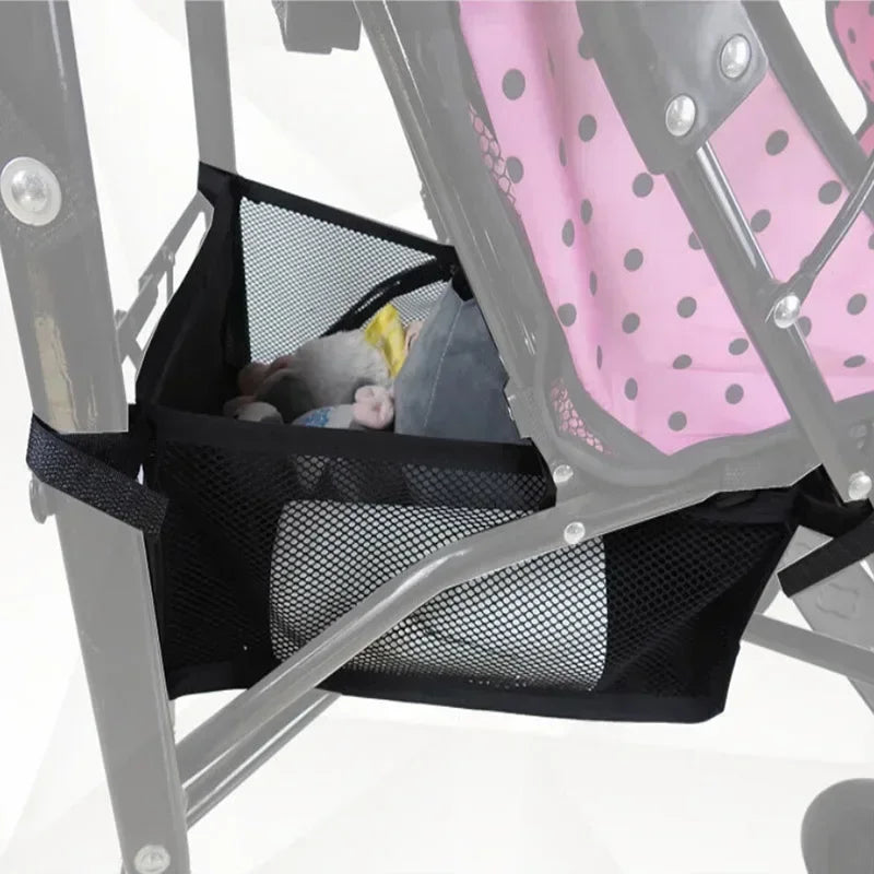 35 * 38cm Portable Stroller Bottom Basket Storage Bag Baby Stroller Storage Basket Universal Shopping Bottom Basket Accessories
