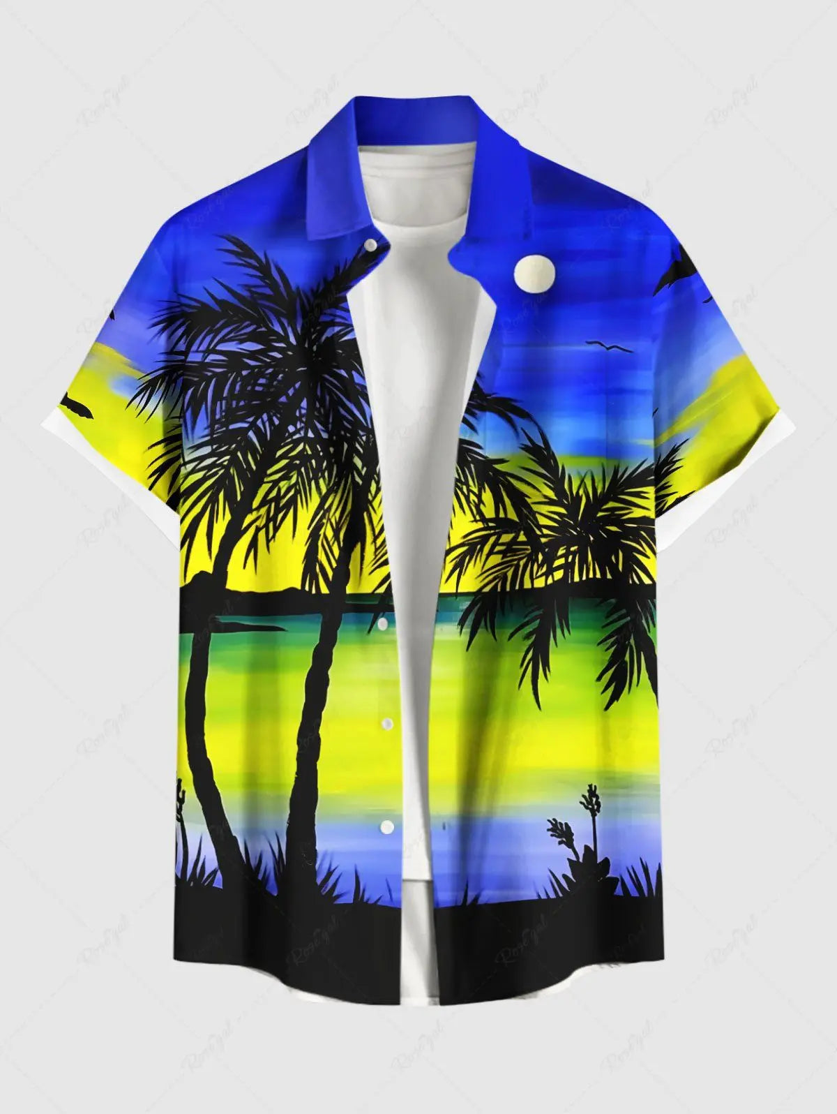 Summer Plus Size Men's Shirt 3D Prints Hawaiian Shirts Button Up Beach Vacation Shirts Short Sleeve Shirts Casual Shirts For Men