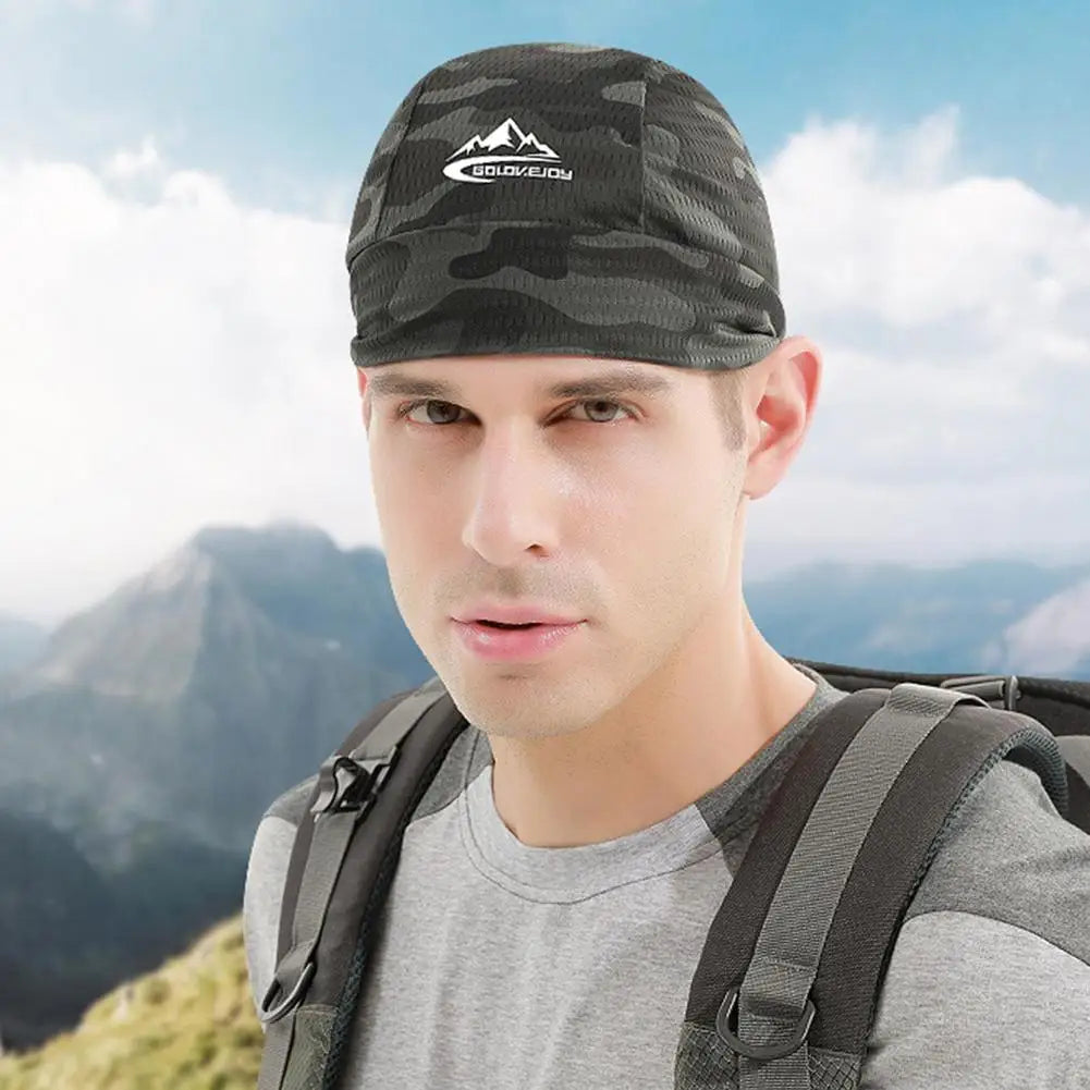 Cooling Skull Cap Helmet Lining Breathable Sweat Wicking Cycling Sports Running Hat Comfortable Outdoor Hiking Cap Quick Dry Cap