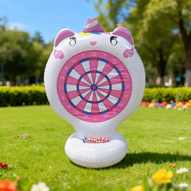 Juego de agua de mesa de dardos inflable, flotador de piscina, actividades al aire libre en la playa, regalo fresco de fiesta de