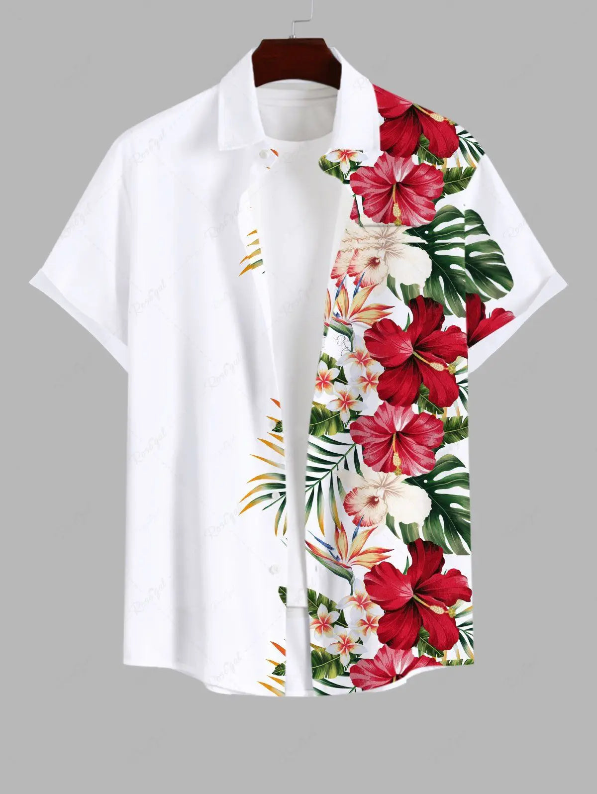 Summer Plus Size Men's Shirt 3D Prints Hawaiian Shirts Button Up Beach Vacation Shirts Short Sleeve Shirts Casual Shirts For Men