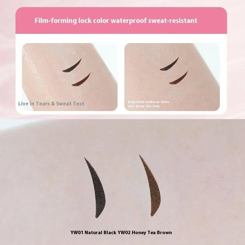 Dual-Head Rotatable Eyeliner Stamp Integrated Waterproof Long Wear Wing Stencil DIY Liquid Eye Liner Pen Fast Drying Makeup