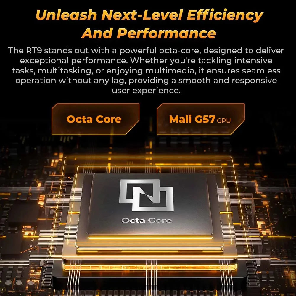 Oukitel RT9 4G Rugged Tablet 10.1" HD Display 24GB RAM 256GB Waterproof Tablet 11000mAh Battery Android 14.0 Tablet PC