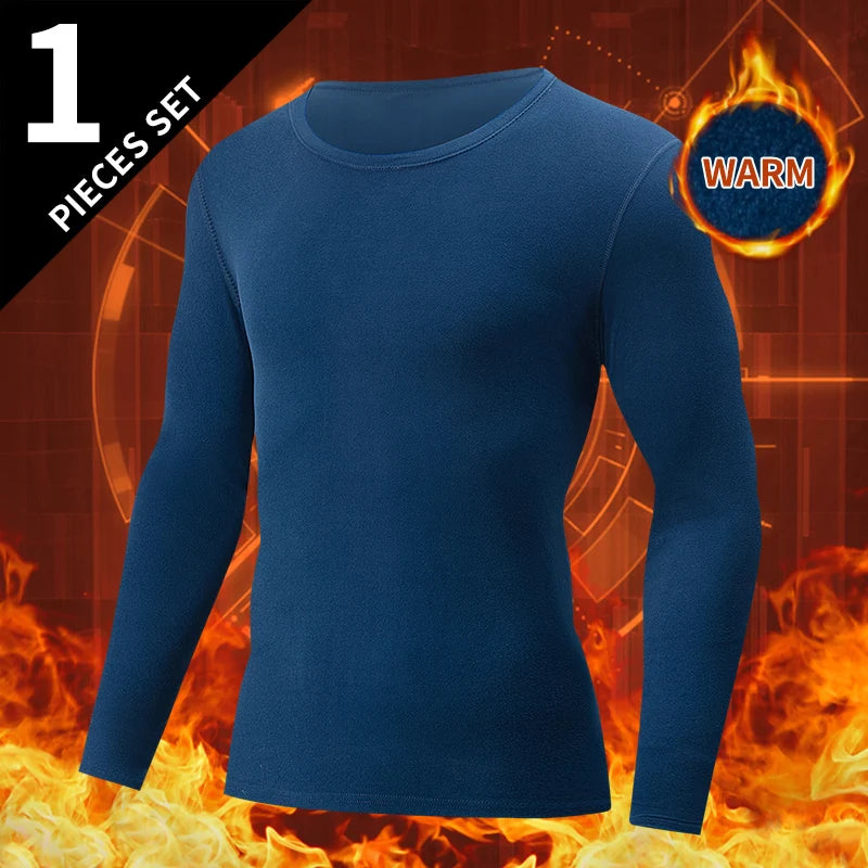 1/2/4-Piece Men's Long-sleeved Trousers In Autumn And Winter Thermal Underwear Casual Joker Sports Fitness Solid Color Suit