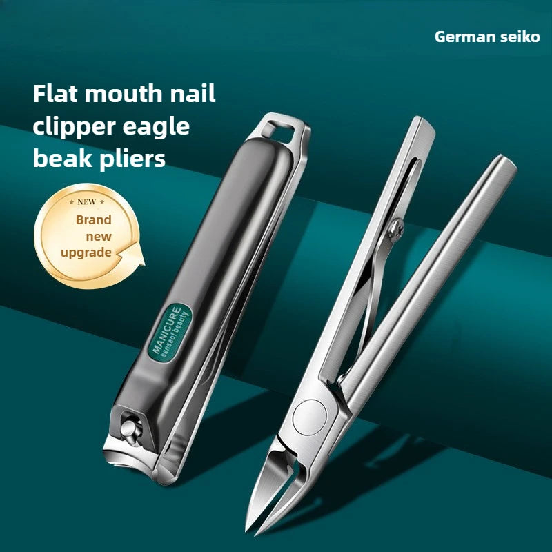 Thick Nail Professional Nail Clipper with Stainless Steel Body for Nail Care and Removing Ingrown Nails 1pcs