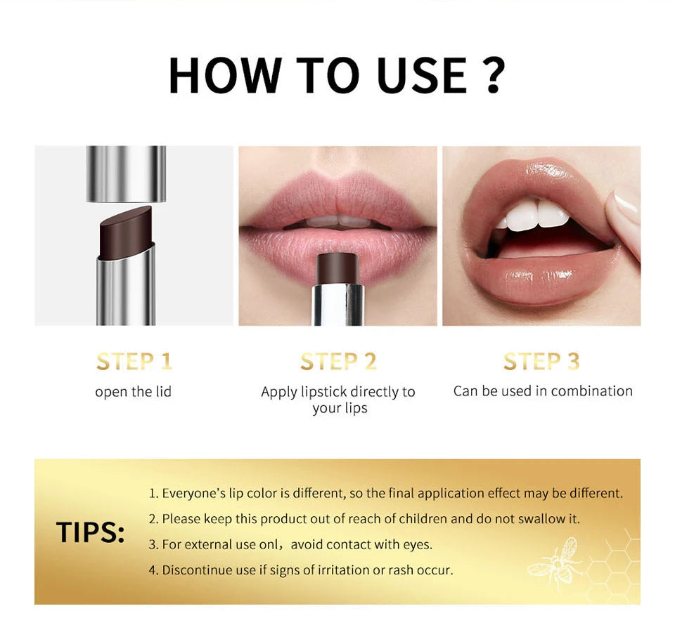 Set de 4 Bálsamos Labiales de Miel – Hidratación Duradera y Volumen