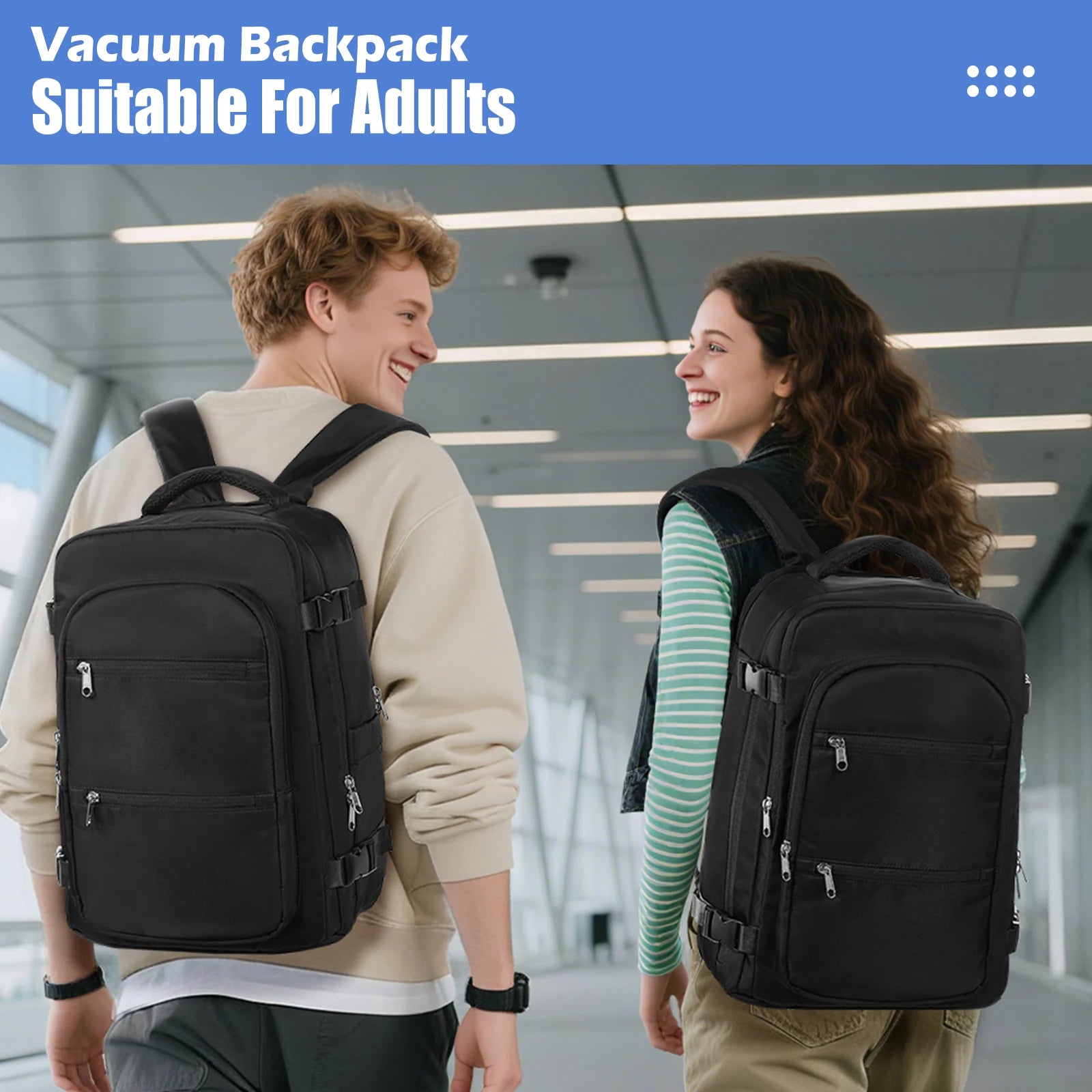 Vacuum Storage Bag, Ryanair 40x30x20 Backpack, Vacuum Backpack, Hand Luggage Travel Backpack Men Work Backpack  Cabin Laptop Bag