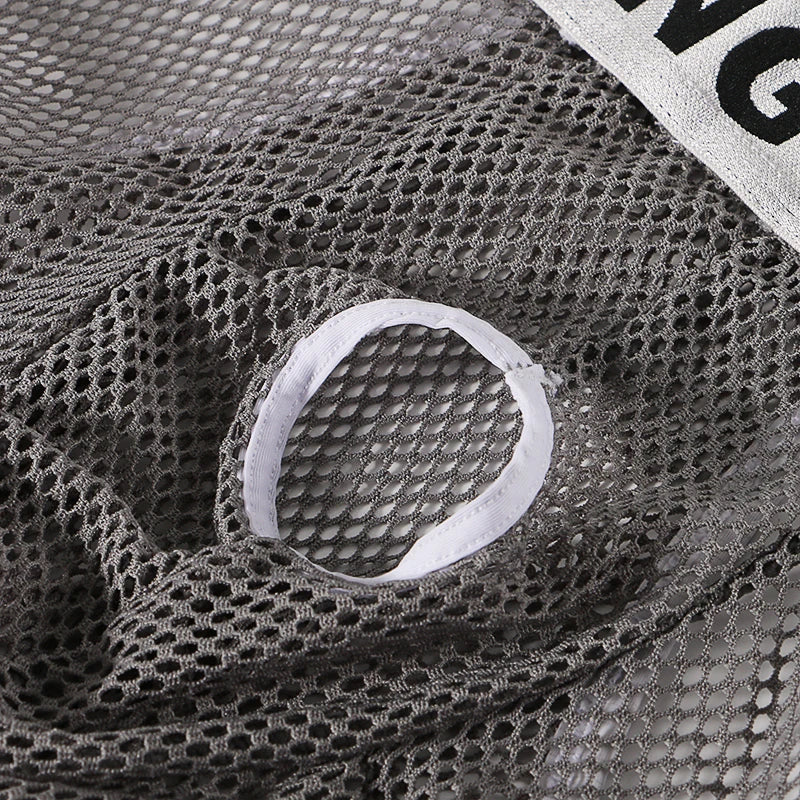 3PCS/2PCS/1PCS Men Mesh Hole Underwear Man Boxers Short Underpants Plus Size Transparent Panties