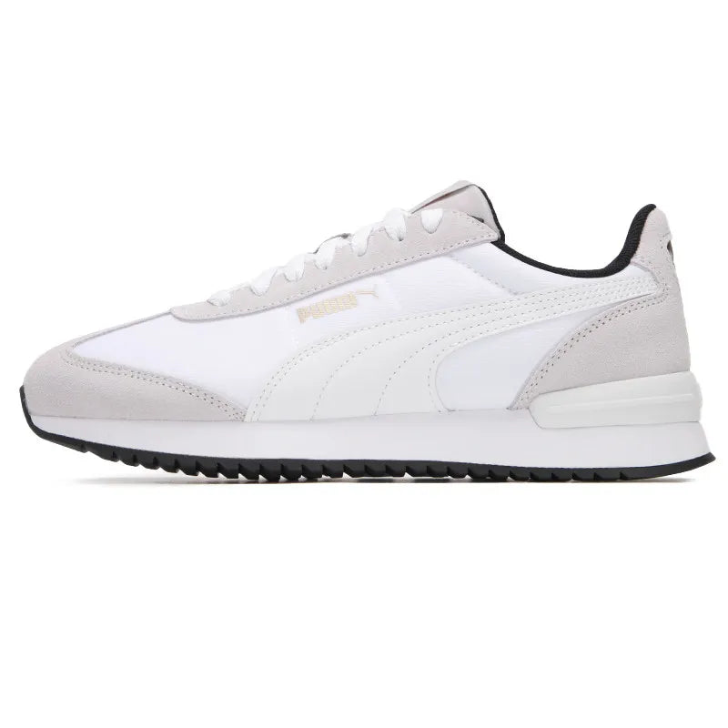 PUMA Unisex White Grey Gold Low Top Sneakers 399250-11 Retro Casual Shoes