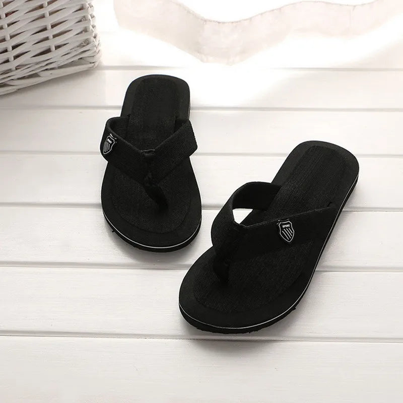 High Quality Summer Slippers Men Flip Flops Beach Sandals Non-Slip Casual Flat Shoes Slippers Indoor Shoes Men Outdoor Slides