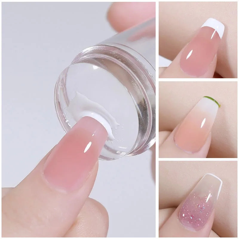 Silicone Stamping Plates Kit French Manicure Design Plate Stamp Polish Stencil Template Seal Stamper Scraper Accessories Tools