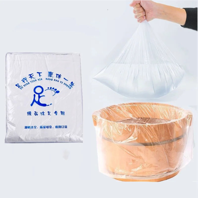 90pcs Environmentally Disposable Foot Tub Liners Bath Basin Bags for Feet Pedicure Foot Detox SPA Heat Preservation Accessories