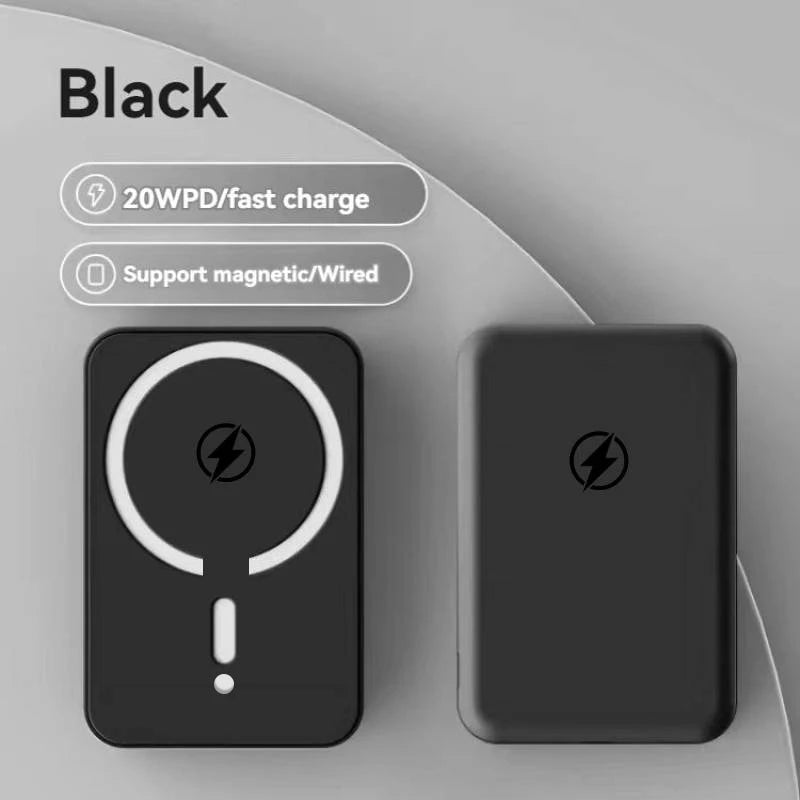 10000mAh Magnetic Power Bank, 22.5W Fast Charging Wireless Portable Charger, Anti-Explosion External Battery for iPhone 12-17 Pr