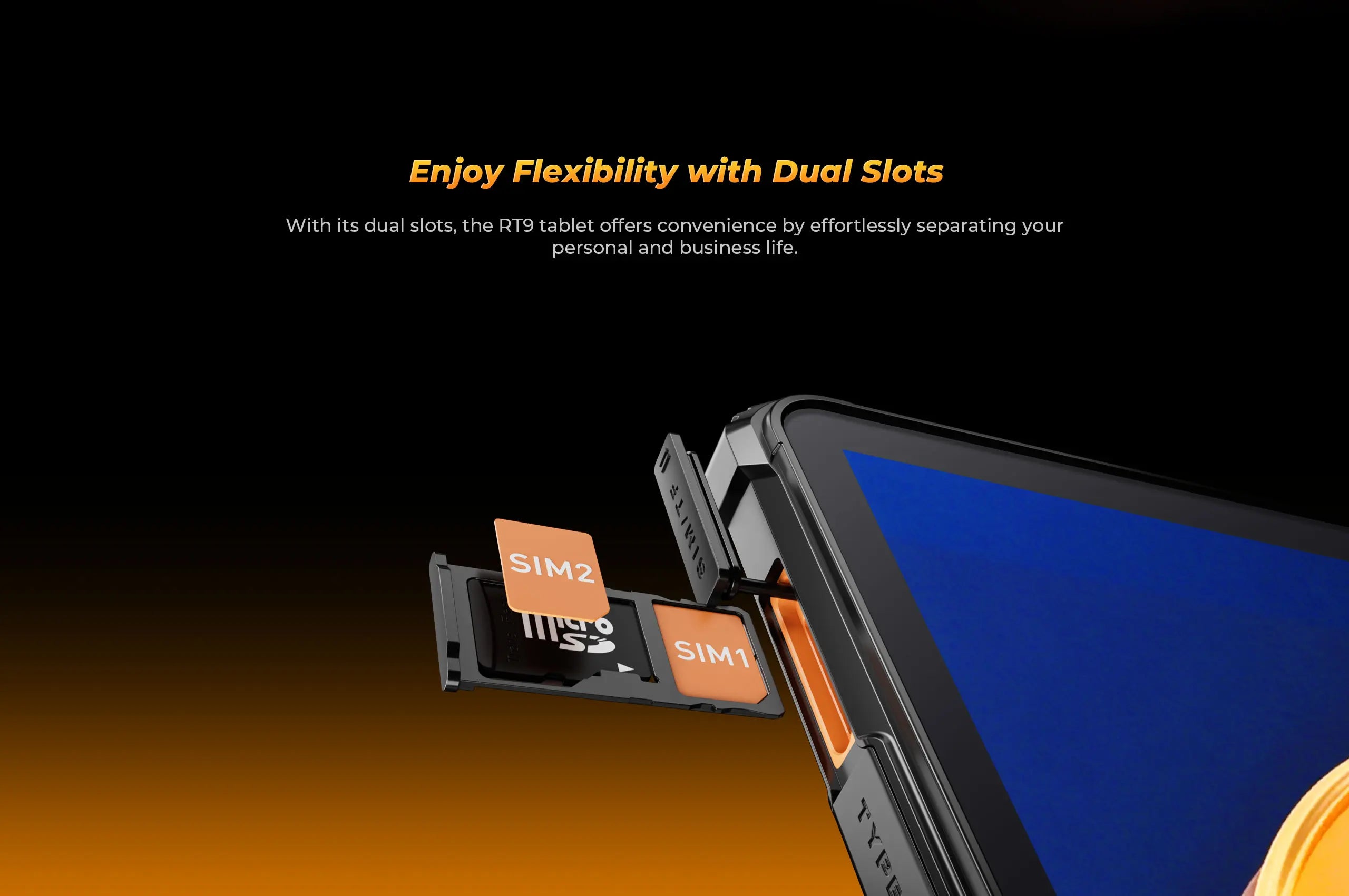 Oukitel RT9 4G Rugged Tablet 10.1" HD Display 24GB RAM 256GB Waterproof Tablet 11000mAh Battery Android 14.0 Tablet PC